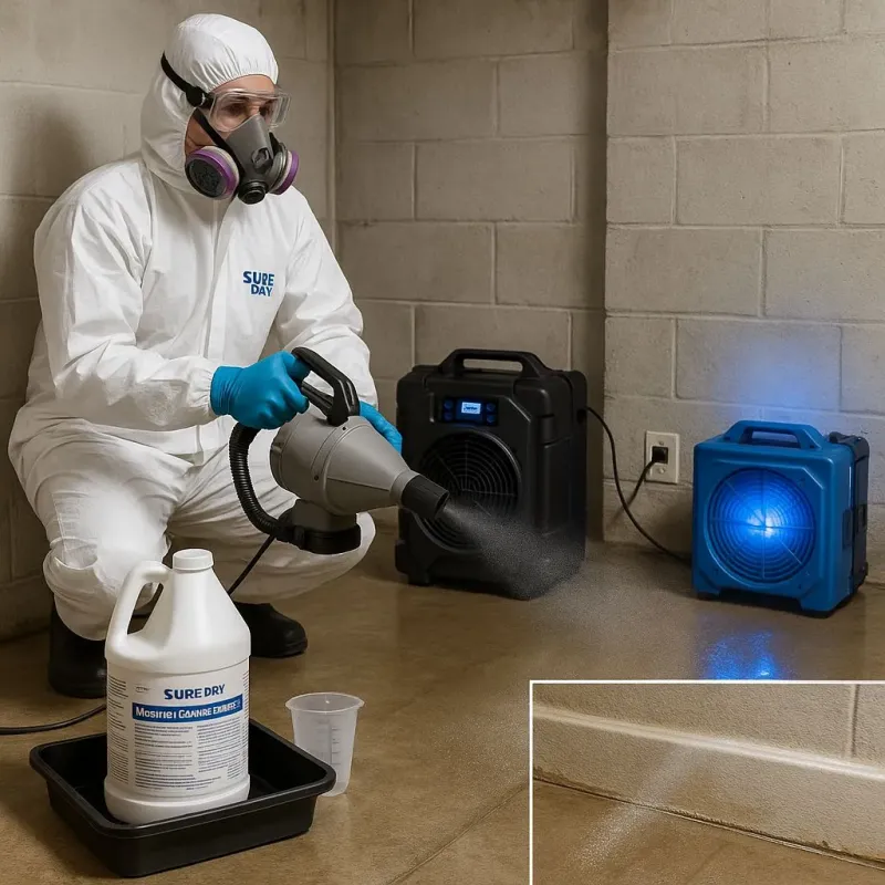 Sanitization and Odor Removal process in Oak Hill, VA